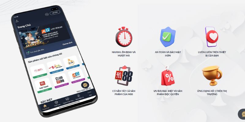 Ưu điểm khi người chơi thực hiện hướng dẫn tải app M88