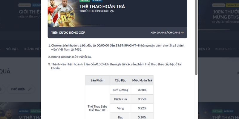 Khuyến mãi cho sảnh thể thao